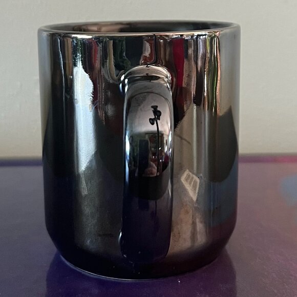 THRESHOLD Iridescent Luster Graphite w/ Purple Reflective Coffee Mug ~ Luminous - Picture 6 of 9